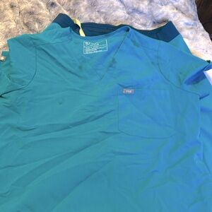 Aqua Scrubs with Pen stain